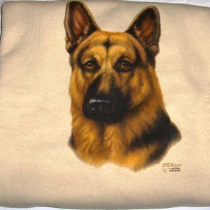 Sand - German Shepherd Crew Neck Sweatshirt